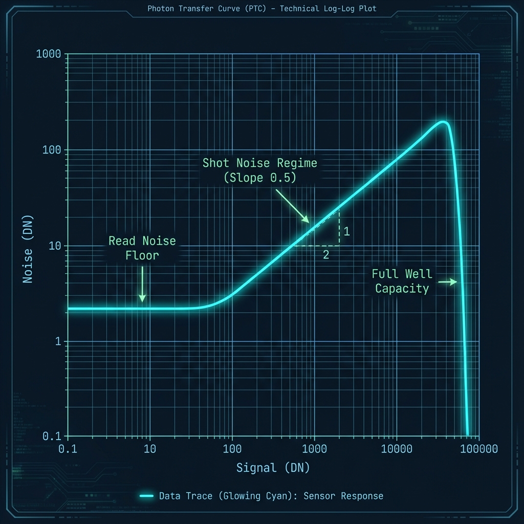 Photon Transfer Curve Graph